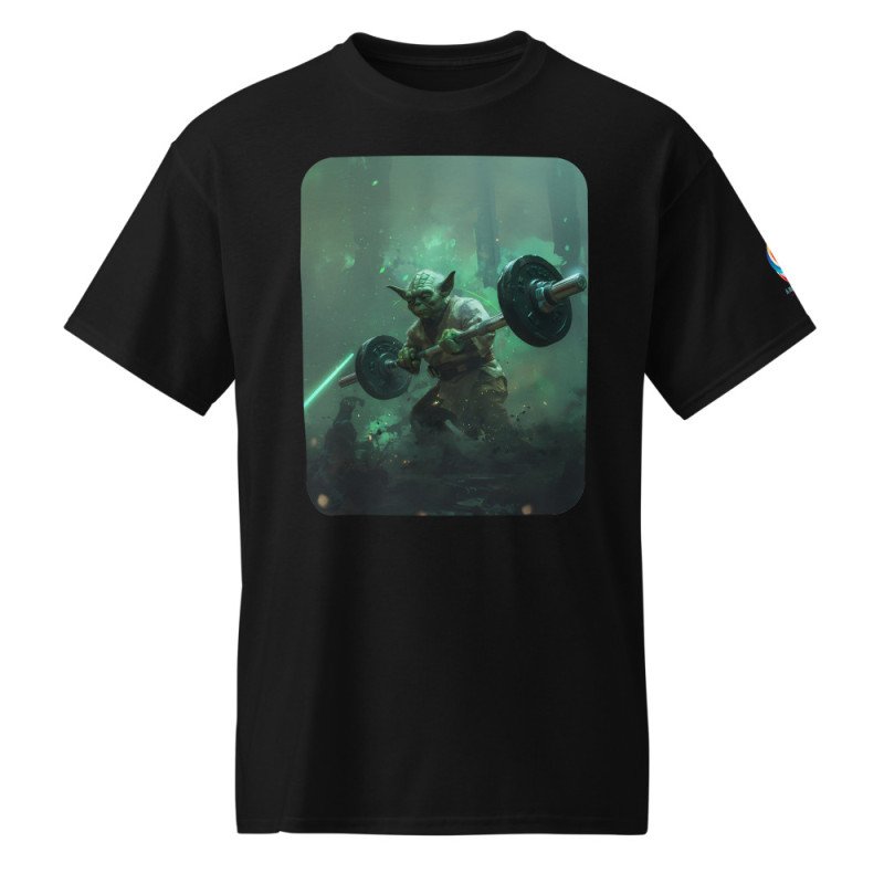 GYMRAT 002 YODA MAESTRO DE LA BARRA 01 (SIMPLE) - UNISEX Camiseta DryBlend® GYMRAT 002 YODA MAESTRO DE LA BARRA 01 (SIMPLE) - UNISEX Camiseta DryBlend®