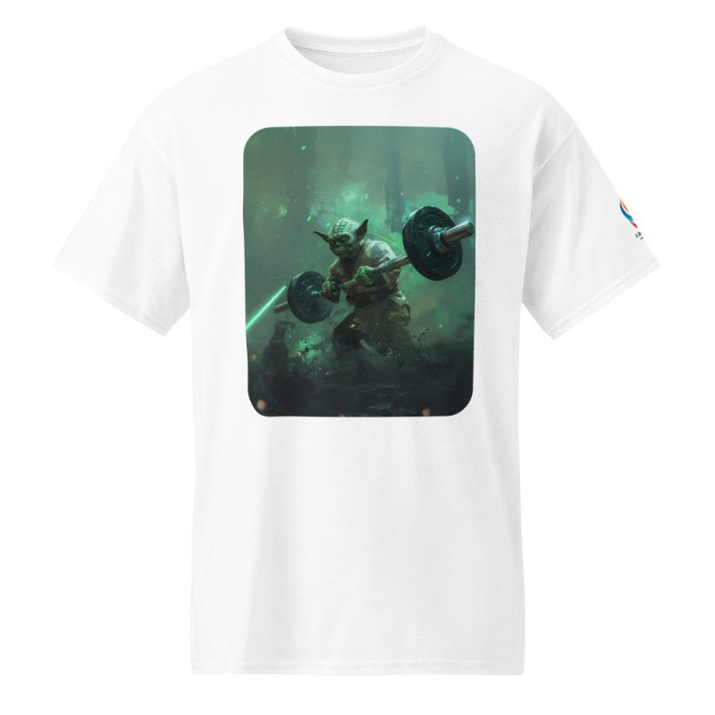 GYMRAT 002 YODA MAESTRO DE LA BARRA 01 (SIMPLE) - UNISEX Camiseta DryBlend® GYMRAT 002 YODA MAESTRO DE LA BARRA 01 (SIMPLE) - UNISEX Camiseta DryBlend®