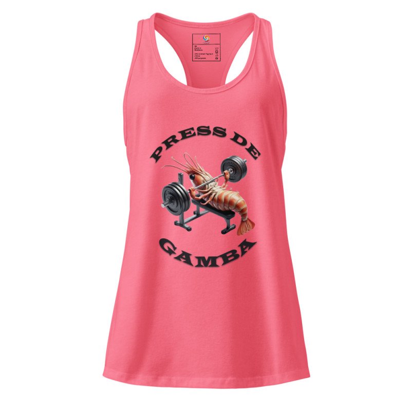 GYMRAT 001 PRESS DE GAMBA - MUJER Camiseta de tirantes ajustada GYMRAT 001 PRESS DE GAMBA - MUJER Camiseta de tirantes ajustada