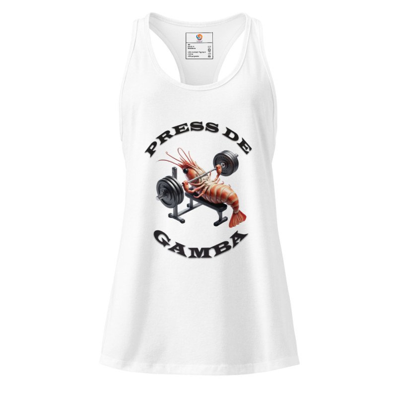 GYMRAT 001 PRESS DE GAMBA - MUJER Camiseta de tirantes ajustada GYMRAT 001 PRESS DE GAMBA - MUJER Camiseta de tirantes ajustada