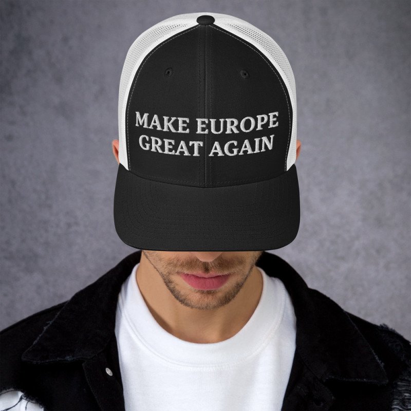 SOCIAL 001 MEGA Make Europe Great Again - Gorra trucker (letras blancas) SOCIAL 001 MEGA Make Europe Great Again - Gorra trucker (letras blancas)