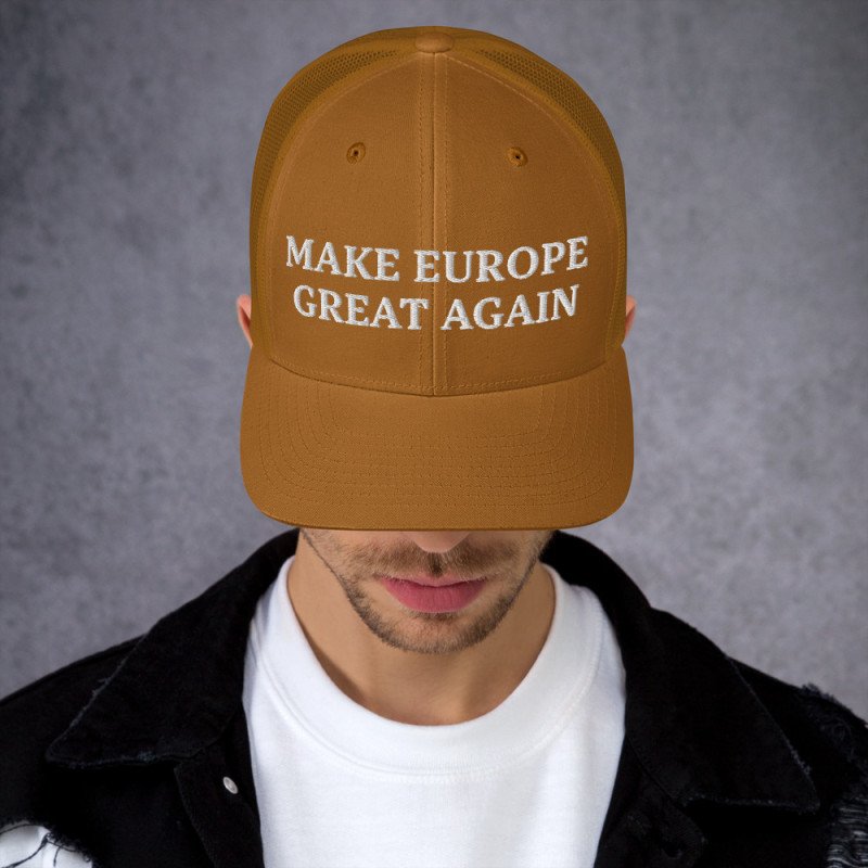 SOCIAL 001 MEGA Make Europe Great Again - Gorra trucker (letras blancas) SOCIAL 001 MEGA Make Europe Great Again - Gorra trucker (letras blancas)