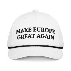 SOCIAL 001 MEGA Make Europe Great Again - Gorra clásica con cuerda (letras negras)