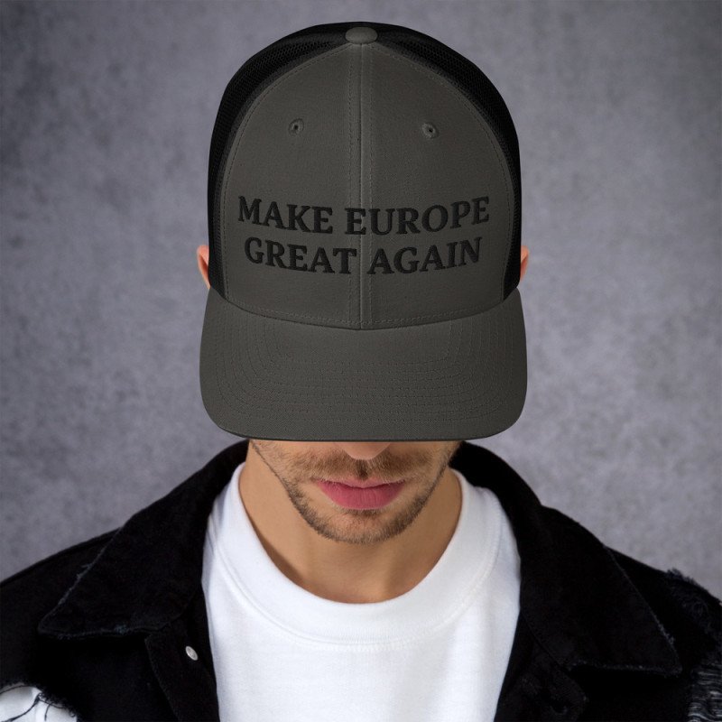 SOCIAL 001 MEGA Make Europe Great Again - Gorra trucker (letras negras) SOCIAL 001 MEGA Make Europe Great Again - Gorra trucker (letras negras)