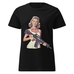 V0006 Girl Power 02 Camiseta básica para mujer