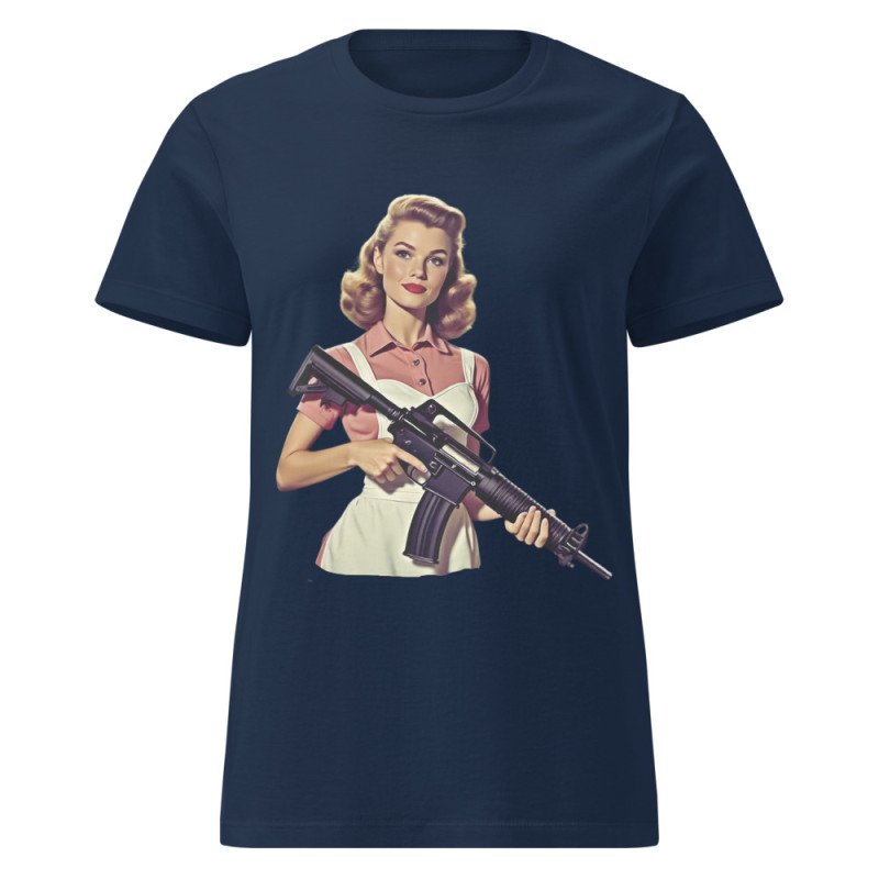 V0006 Girl Power 02 Camiseta básica para mujer V0006 Girl Power 02 Camiseta básica para mujer