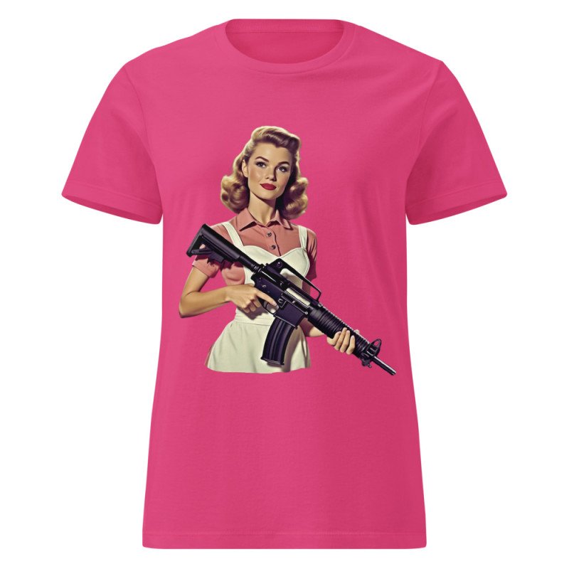 V0006 Girl Power 02 Camiseta básica para mujer V0006 Girl Power 02 Camiseta básica para mujer