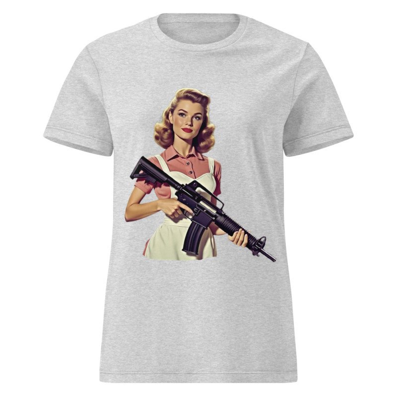 V0006 Girl Power 02 Camiseta básica para mujer V0006 Girl Power 02 Camiseta básica para mujer