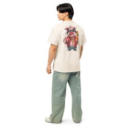 V0012 RAPPER 01 - Camiseta Masculina Boxy Hip Hop Diseño Personalizado (clara)