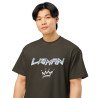 V0012 RAPPER 01 - Camiseta Masculina Boxy Hip Hop Diseño Personalizado (oscura)