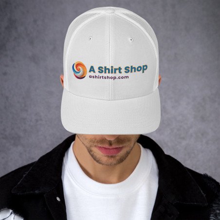 A Shirt Shop Gorra tipo trucker (colores claros, logo normal)