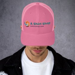 A Shirt Shop Gorra tipo trucker (colores claros, logo normal)
