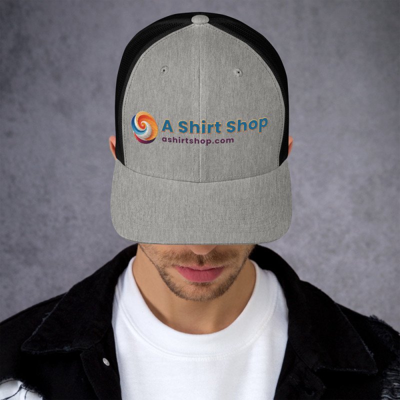 A Shirt Shop Gorra tipo trucker (colores claros, logo normal)