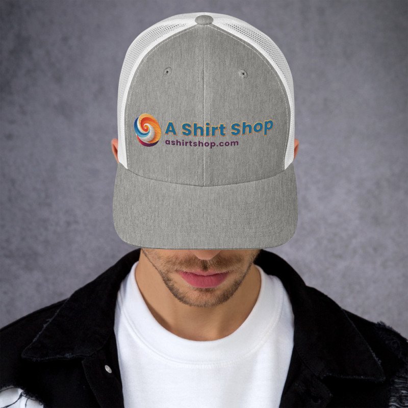 A Shirt Shop Gorra tipo trucker (colores claros, logo normal)