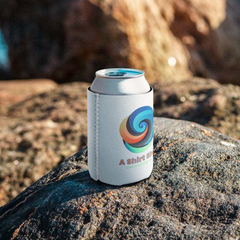 A Shirt Shop Enfriador de latas (logo invertido)
