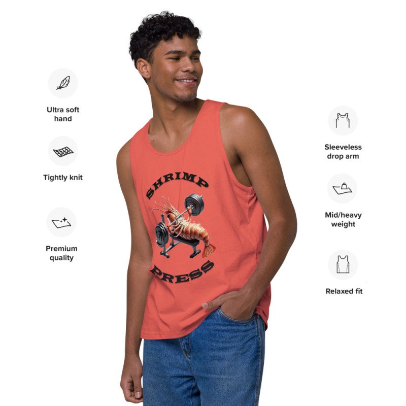 GYMRAT 001 PRESS DE GAMBA - HOMBRE Camiseta de tirantes premium GYMRAT 001 PRESS DE GAMBA - HOMBRE Camiseta de tirantes premium