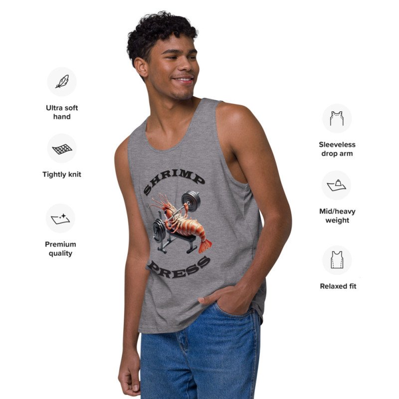 GYMRAT 001 PRESS DE GAMBA - HOMBRE Camiseta de tirantes premium GYMRAT 001 PRESS DE GAMBA - HOMBRE Camiseta de tirantes premium