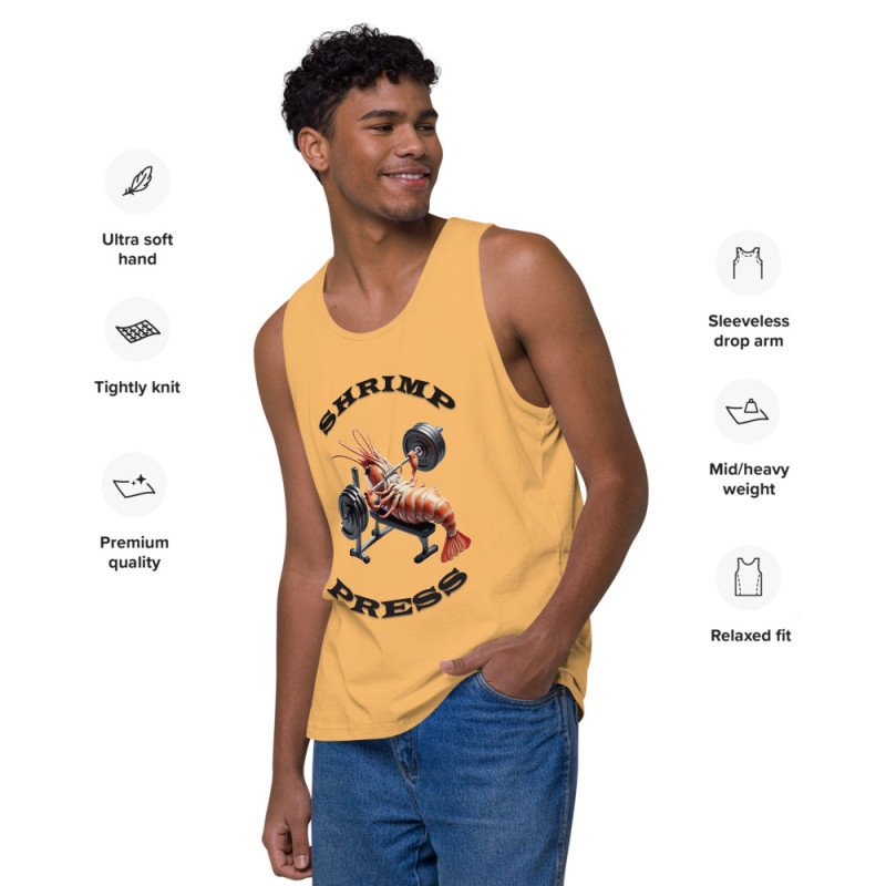 GYMRAT 001 PRESS DE GAMBA - HOMBRE Camiseta de tirantes premium GYMRAT 001 PRESS DE GAMBA - HOMBRE Camiseta de tirantes premium