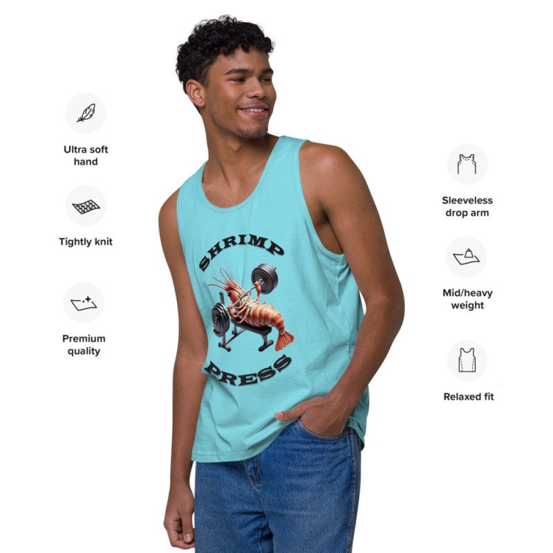 GYMRAT 001 PRESS DE GAMBA - HOMBRE Camiseta de tirantes premium GYMRAT 001 PRESS DE GAMBA - HOMBRE Camiseta de tirantes premium
