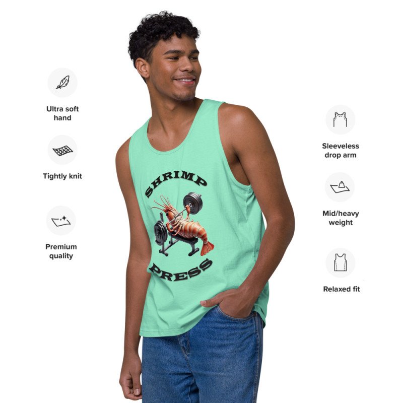 GYMRAT 001 PRESS DE GAMBA - HOMBRE Camiseta de tirantes premium GYMRAT 001 PRESS DE GAMBA - HOMBRE Camiseta de tirantes premium