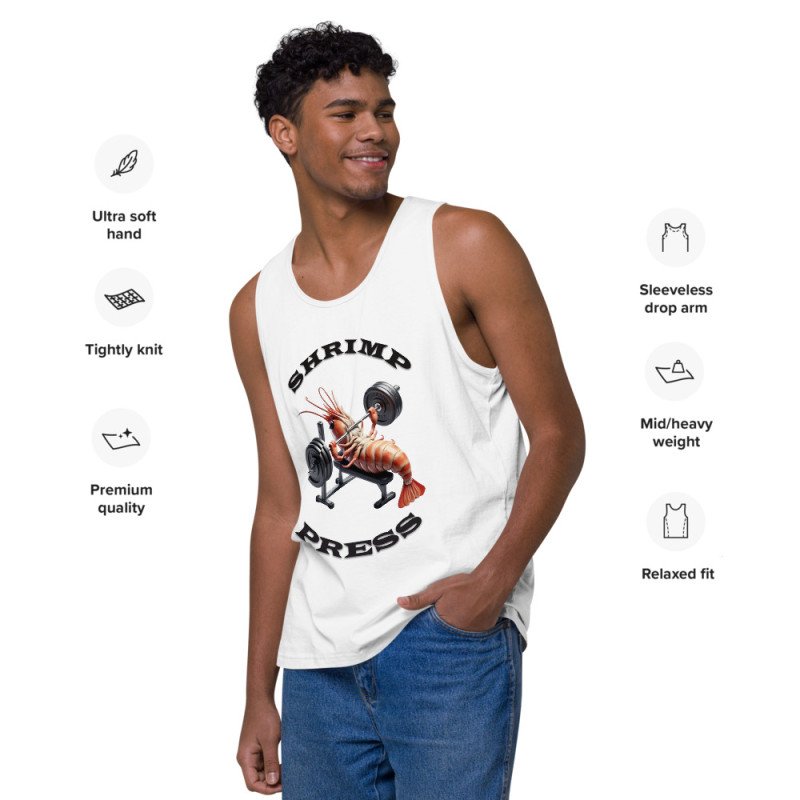 GYMRAT 001 PRESS DE GAMBA - HOMBRE Camiseta de tirantes premium GYMRAT 001 PRESS DE GAMBA - HOMBRE Camiseta de tirantes premium